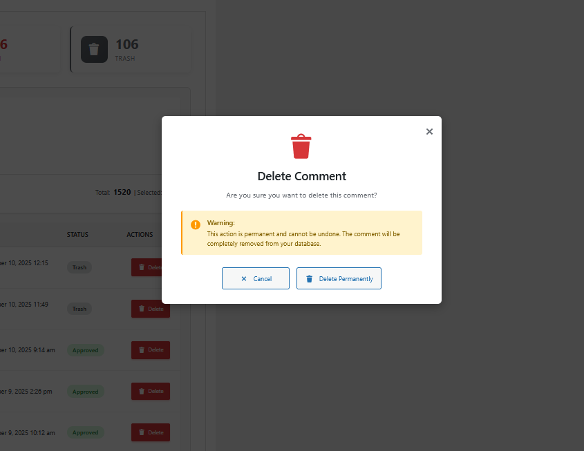 GN Comment Removal screenshot 2